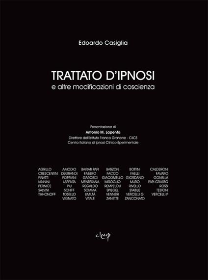 Trattato d'ipnosi e altre modificazioni di coscienza - Edoardo Casiglia - copertina