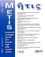 Metis. Ricerche di sociologia, psicologia e antropologia della comunicazione (2017). Vol. 1