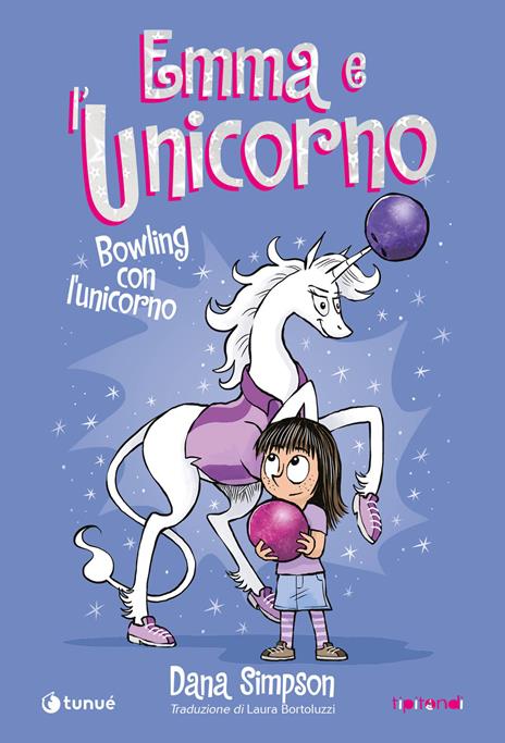 Emma e l'unicorno. Bowling con l'unicorno - Dana Simpson - copertina