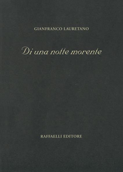 Di una notte morente - Gianfranco Lauretano - copertina