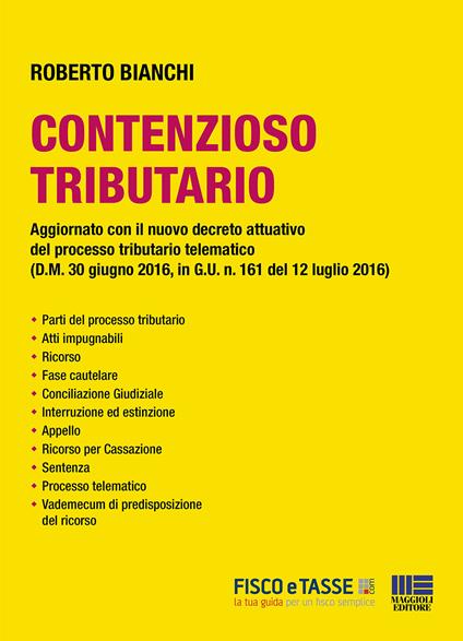 Contenzioso Tributario - Roberto Bianchi - ebook