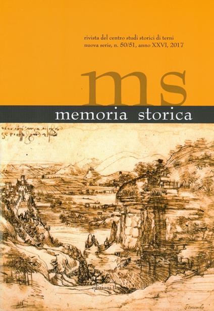 Memoria storica. Vol. 50-51 - copertina