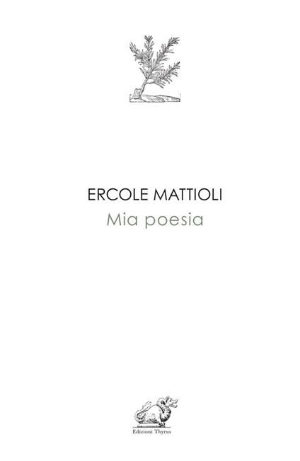 Mia poesia - Ercole Mattioli - copertina