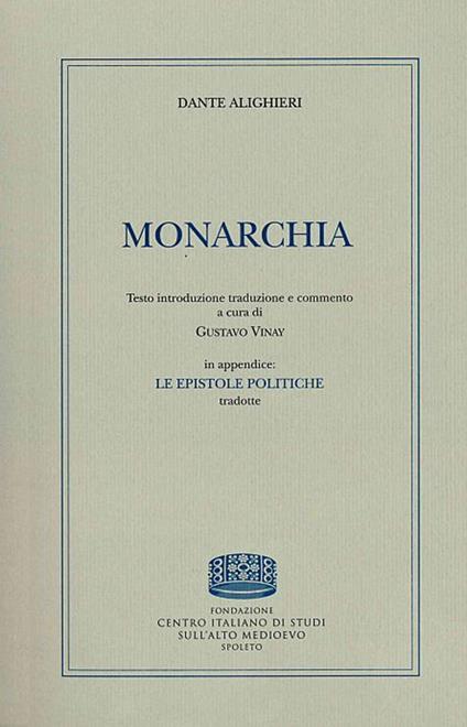 Monarchia - Dante Alighieri - copertina