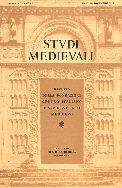 Studi medievali (2019). Vol. 2 - copertina