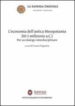 L' economia dell'antica Mesopotamia (III-I millennio a.C.). Per un dialogo interdisciplinare