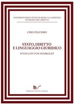 Stato, diritto e linguaggio giuridico. Studi con Von Humboldt