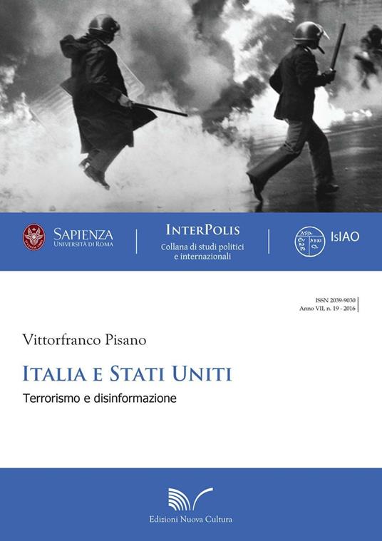 Italia Stati Uniti. Terrorismo e disinformazione - Vittorfranco Pisano - copertina