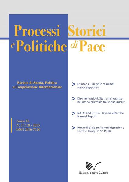 Processi storici e politiche di pace (2015). Vol. 17-18 - copertina