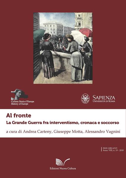Al fronte. La grande guerra fra interventismo, cronaca e soccorso - copertina