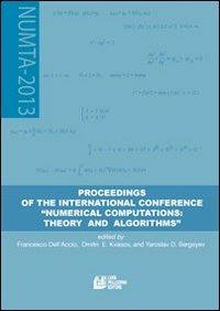 Proceeding of the international conference «numerical computations: theory and algorithms» - Yaroslav D. Sergeyev,Dmitri E. Kvasov,Francesco Dell'Accio - copertina