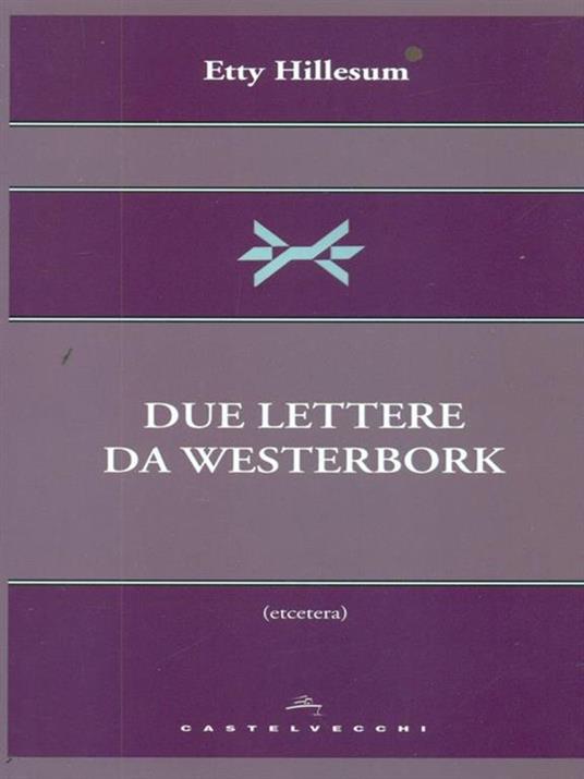 Due lettere da Westerbork - Etty Hillesum - copertina