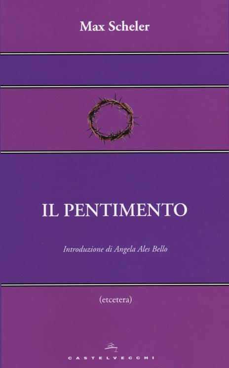 Il pentimento - Max Scheler - copertina