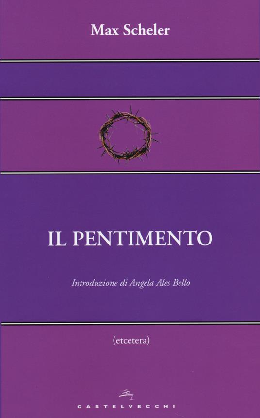 Il pentimento - Max Scheler - copertina