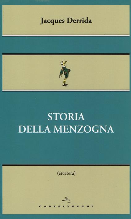 Storia della menzogna - Jacques Derrida - copertina