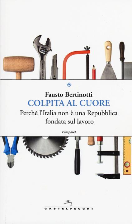 Colpita al cuore. Perché l'Italia non è una Repubblica fondata sul lavoro - Fausto Bertinotti - copertina