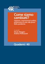 Come siamo cambiati? Opinioni, orientamenti politici, preferenze di voto alla prova della pandemia