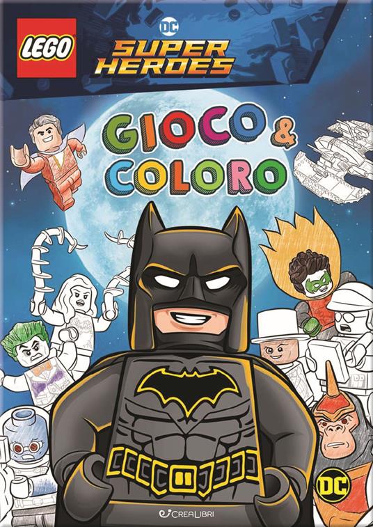 Batman. Lego DC. Gioco & coloro. Ediz. a colori - copertina