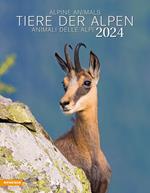 Tiere der Alpen-Animali delle Alpi-Alpine animals. Calendario 2024. Ediz. multilingue