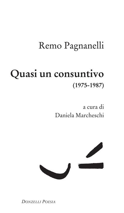 Quasi un consuntivo (1975-1987) - Remo Pagnanelli,Daniela Marcheschi - ebook