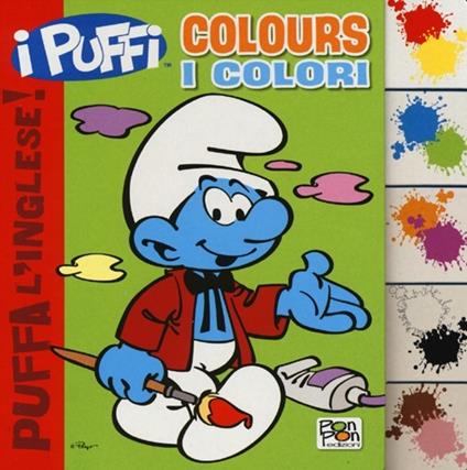 Colors-I colori. Puffa l'inglese. I Puffi. Ediz. bilingue - Cristina Panzeri,Peyo - copertina