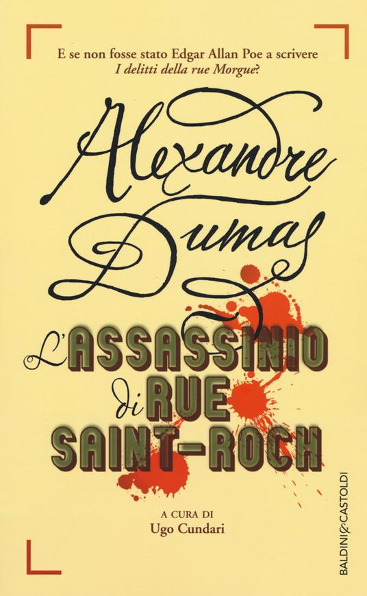 L' assassinio di rue Saint Roch - Alexandre Dumas - copertina