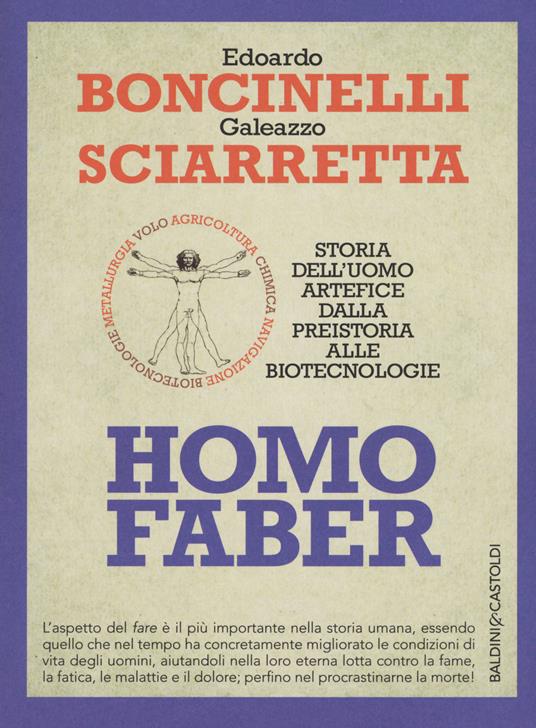 Homo faber. Storia dell'uomo artefice dalla preistoria alle biotecnologie - Edoardo Boncinelli,Galeazzo Sciarretta - copertina