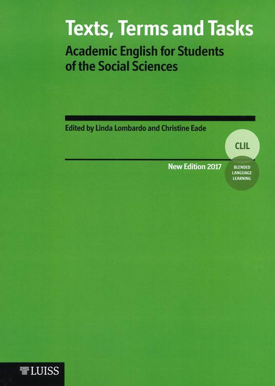 Texts, terms and tasks. Academic english for students of the social sciences - copertina