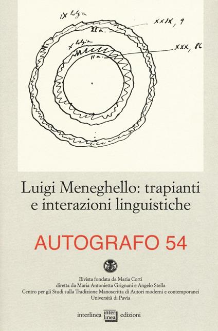 Luigi Meneghello: trapianti e interazioni linguistiche - copertina