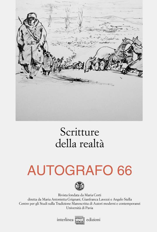 Autografo (2021). Vol. 66: Scritture della realtà. - copertina