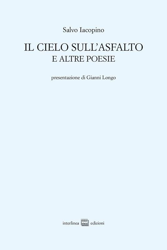 Il cielo sull'asfalto e altre poesie - Salvo Iacopino - copertina