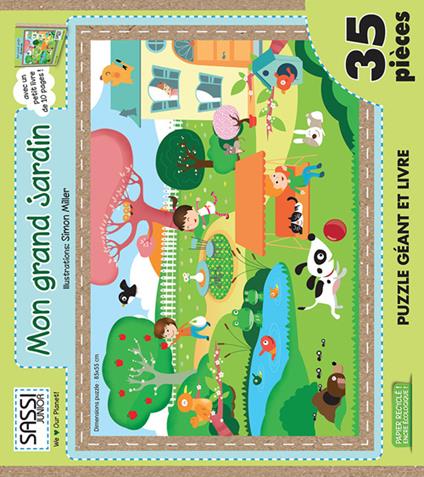 Mon grand jardin. Libro puzzle. Ediz. illustrata - Simon Miller - copertina