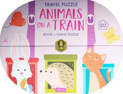 Animals on a train. Travel puzzle. Ediz. a colori. Con puzzle - Ester Tomè - copertina