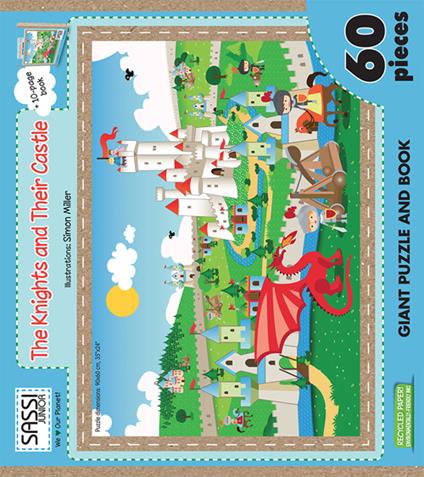 The knights and their castle. Libro puzzle. Ediz. illustrata. Con libro - Simon Miller - copertina