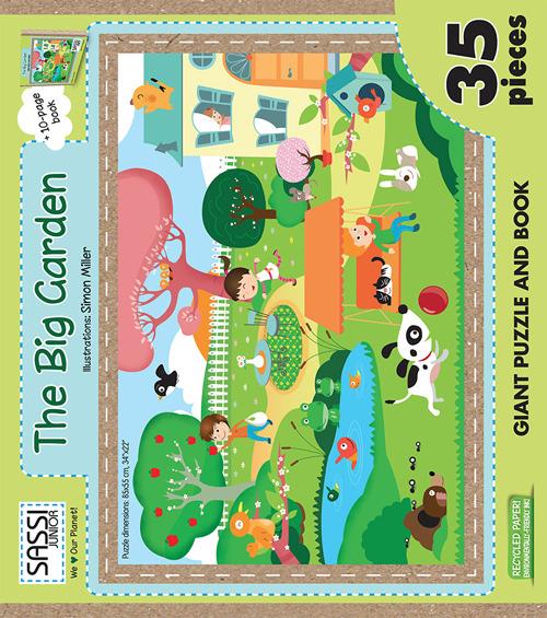 The big garden. Puzzle gigante. Ediz. illustrata. Con libro - Simon Miller - copertina