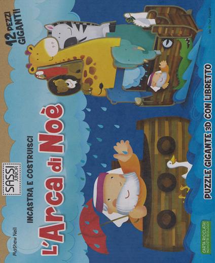 L'arca di Noè. Incastra e costruisci. Libro puzzle. Ediz. illustrata - Mathew Neil - copertina
