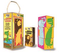 Libro Les animaux d'Afrique. Eco-cubotti e libretto. Ediz. illustrata. Con gadget Nadia Fabris