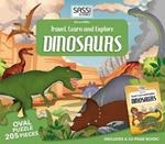 Dinosaurs. Travel, learn and explore. Libro puzzle