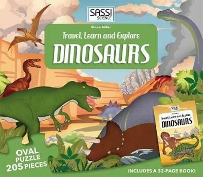 Dinosaurs. Travel, learn and explore. Libro puzzle - Simon Miller - copertina