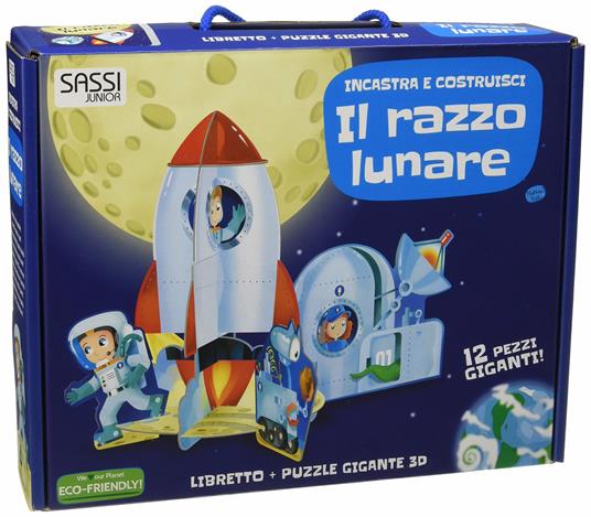 Il razzo lunare. Incastra e costruisci. Libro puzzle - Mathew Neil - copertina