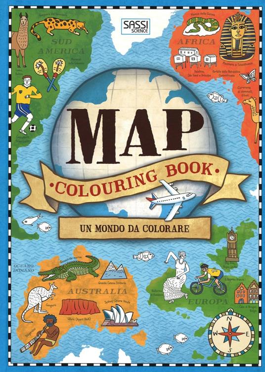 Map colouring book. Un mondo da colorare. Ediz. illustrata - 2