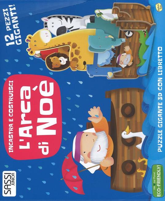 L'arca di Noè. Incastra e costruisci. Libro puzzle. Ediz. illustrata - Mathew Neil - copertina