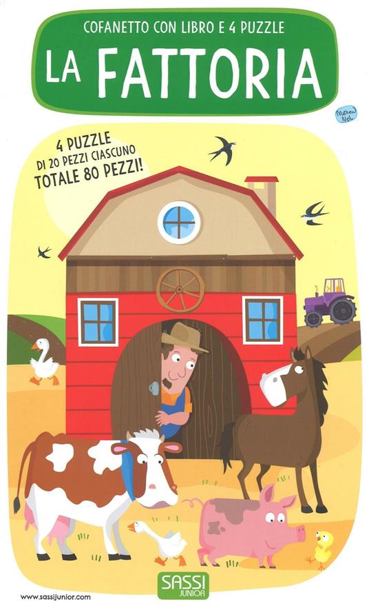 La fattoria. Libro puzzle. Ediz. a colori. Con Giocattolo - Mathew Neil - copertina