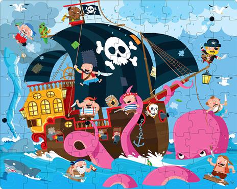 Pirati. Ediz. a colori. Con puzzle - Matteo Gaule - 3