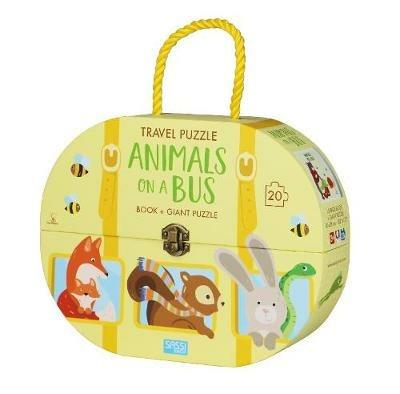 Animals on a bus. Travel puzzle. Ediz. a colori. Con puzzle - Ester Tomè - copertina