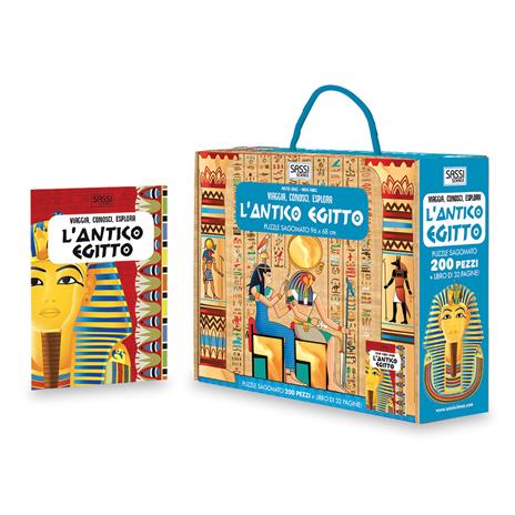 L'antico Egitto. Viaggia, conosci, esplora. Ediz. a colori. Con puzzle - Nadia Fabris,Matteo Gaule - copertina