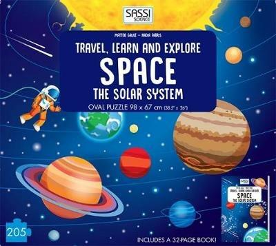 Space. The solar system. Travel, learn and explore. Libro puzzle. Ediz. a colori. Con puzzle - Matteo Gaule,Nadia Fabris - copertina