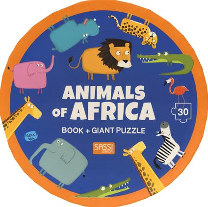 Animals of Africa. Ediz. a colori. Con puzzle - Mathew Neil - copertina