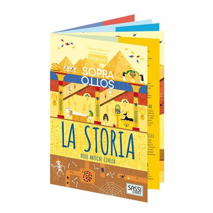 La storia delle antiche civiltà. Pop-up sopra e sotto. Ediz. a colori - Valentina Manuzzato,Valentina Bonaguro - copertina