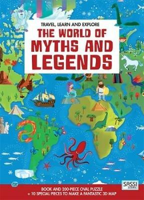 The world of myths and legends. Travel, learn and explore. Ediz. a colori. Con puzzle - Matteo Gaule,Valentina Facci - copertina